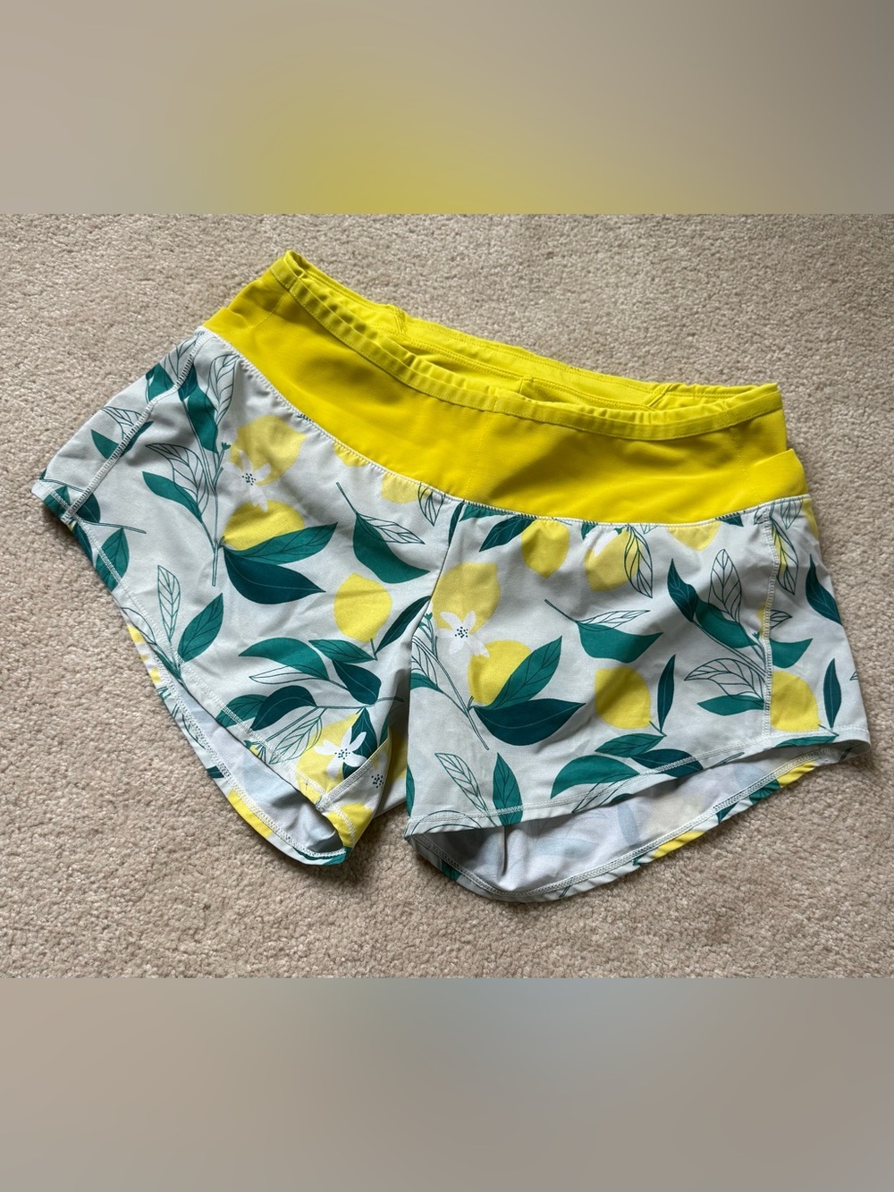 OISELLE Lemon Running athletic Shorts 4